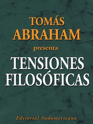cover image of Tensiones filosóficas